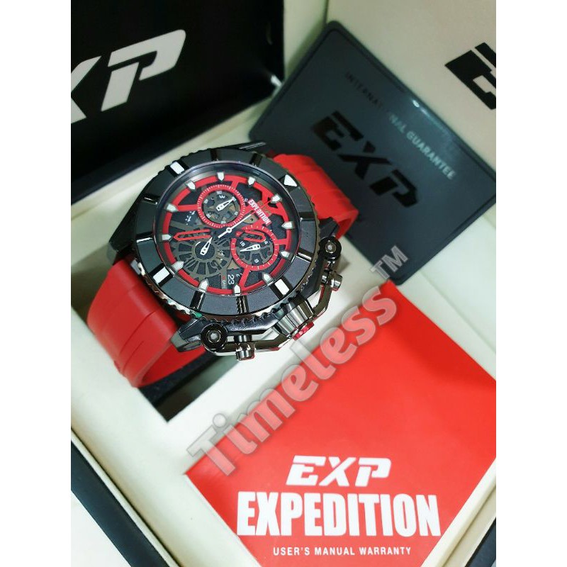 Jam tangan pria new expedition EXP E 3009 M Red