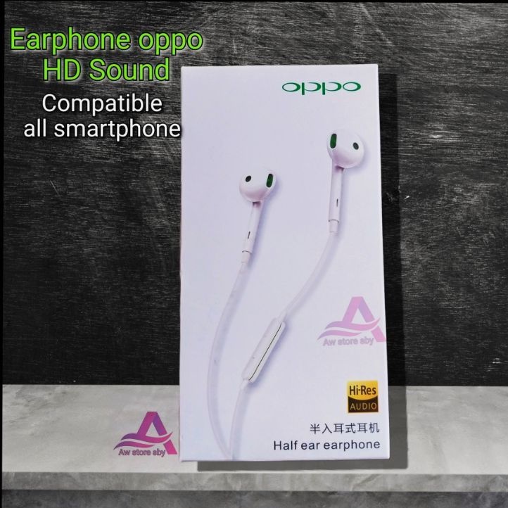 [A5S] Earphone oppo Hi-Res Bass Stereo Headset oppo A71 A83 A37 A39 A3S F1 F1+ F3 F5 F7 F9