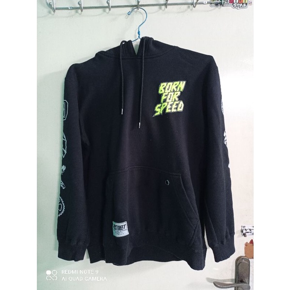 HOODIE PROSTREET BORN FOR SPEED SECOND LIKE NEW SIZE M