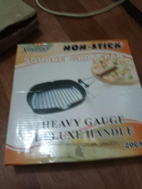 Square Grill Pan Teflon Non Stick Frying Pan Wajan Mini Panci