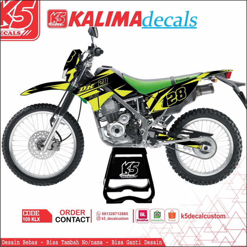 Stiker Decal Motor Klx Lama Full Body Keren Bayar Di Tempat