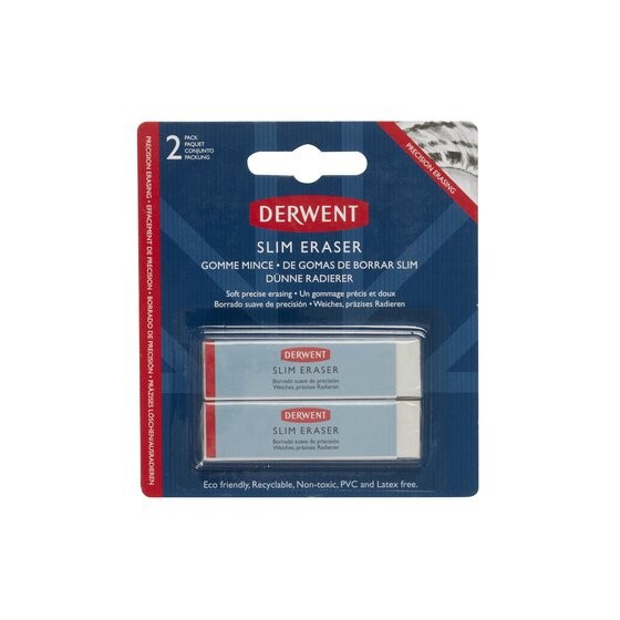 

Penghapus Derwent Slim Eraser Set 2 Blister Pack