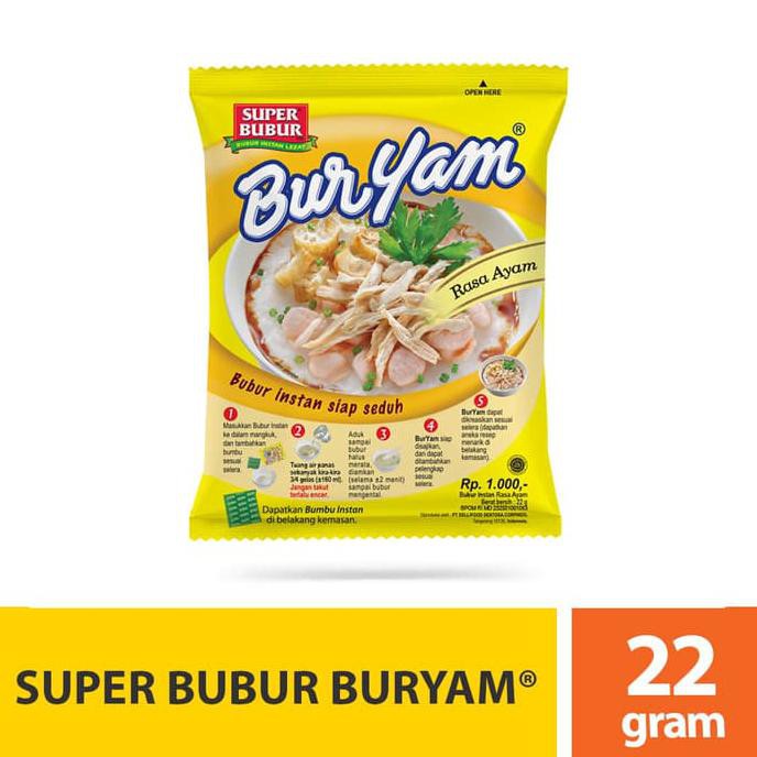 

SPECIAL!! Super Bubur Buryam Rcg 10 Pcs @ 22 Gr