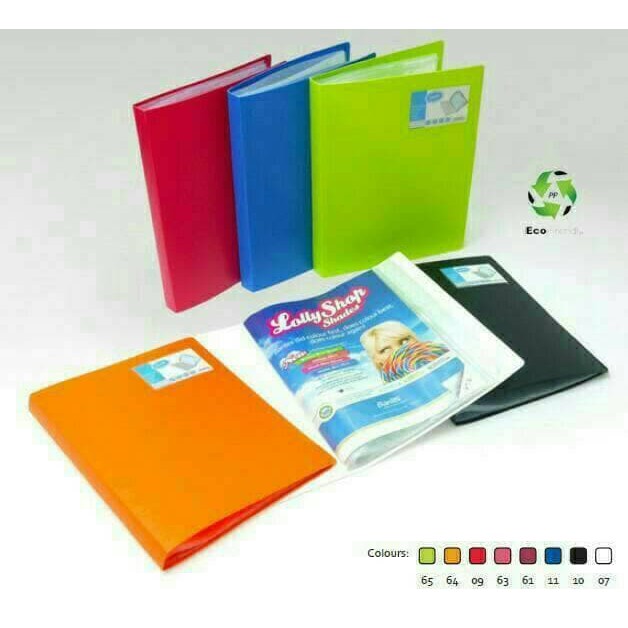 

Clear holder/display book A4 40 pocket Bantex