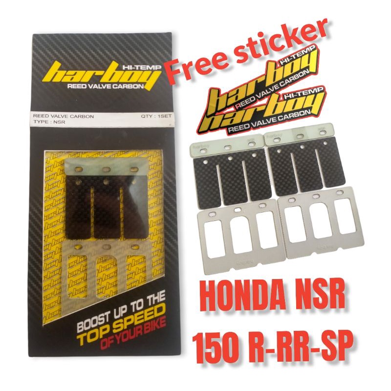 Membran carbon Harboy NSR 150 R RR SP tipe dualstage non faito snd vforce boyesen qtt