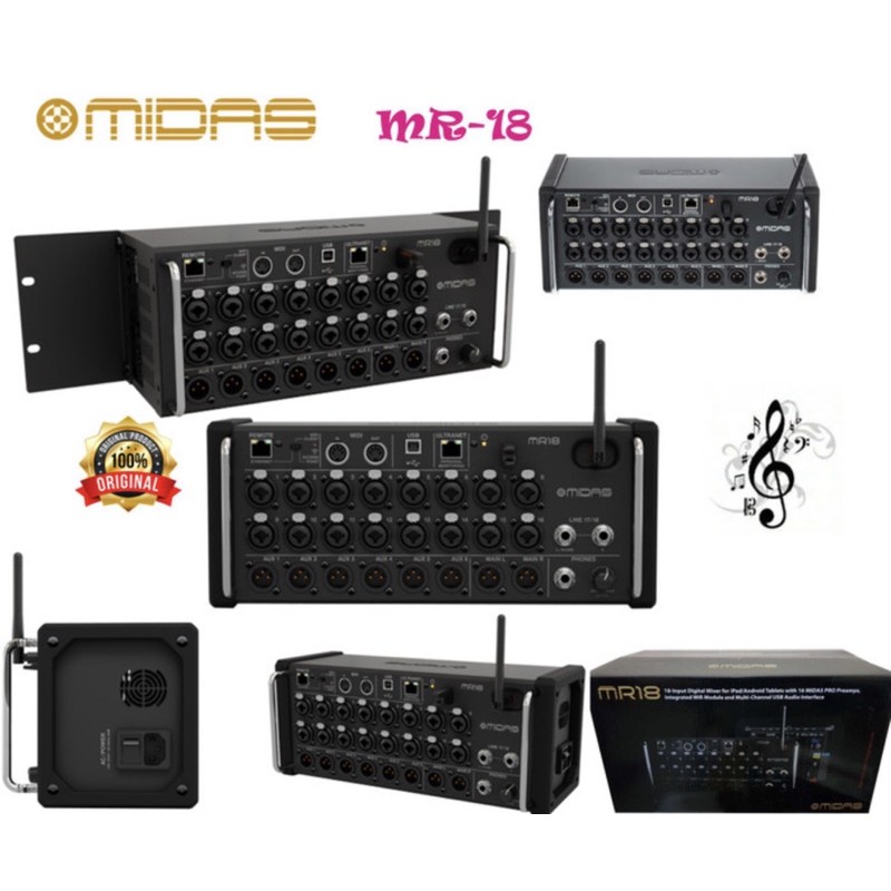 Mixer digital Midas MR 18