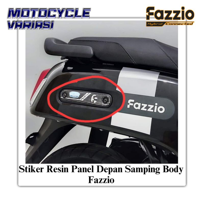 Motopad27 Stiker Panel Fazzio Stiker Panel Depan Samping Fazzio