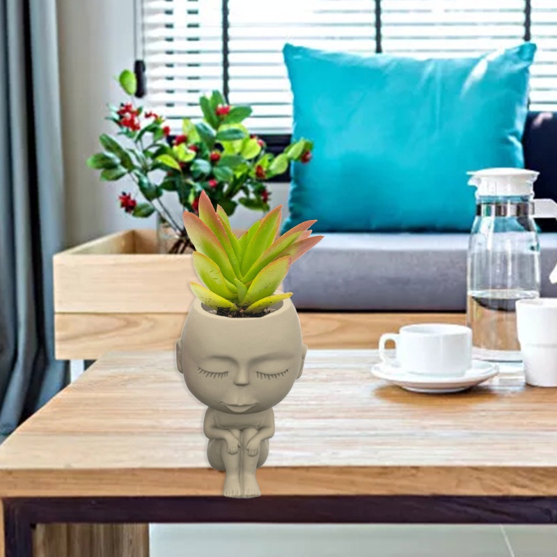 Siy Cetakan Pot Bungatanaman Sukulen Bahan Silikon DIY