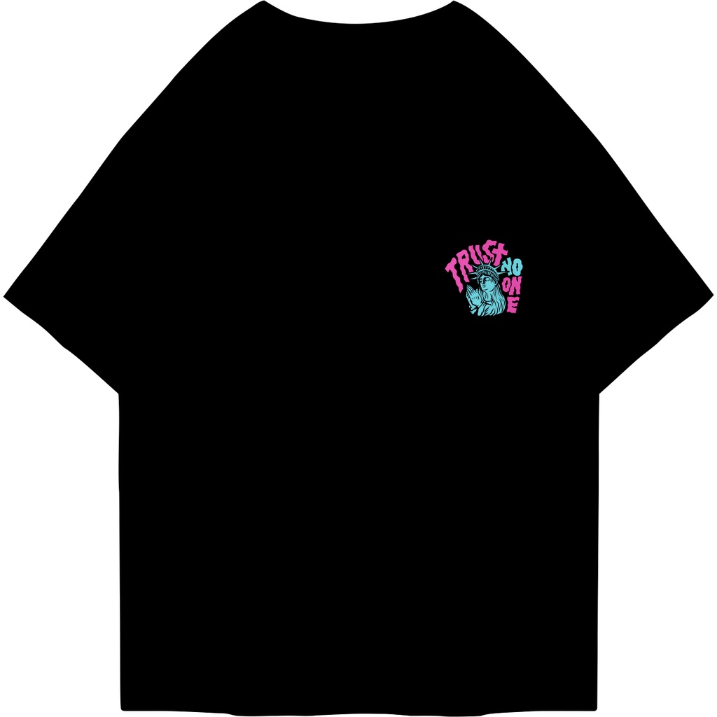 FIRSTLAST Oversized Tshirt Trust No One | Kaos Oversize Pria dan Wanita