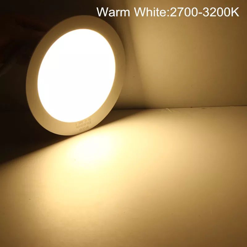 Lampu Downlight Led panel 6w 6watt 6 watt w bulat bundar round tipis inbow Hias Plafon Berkualtas