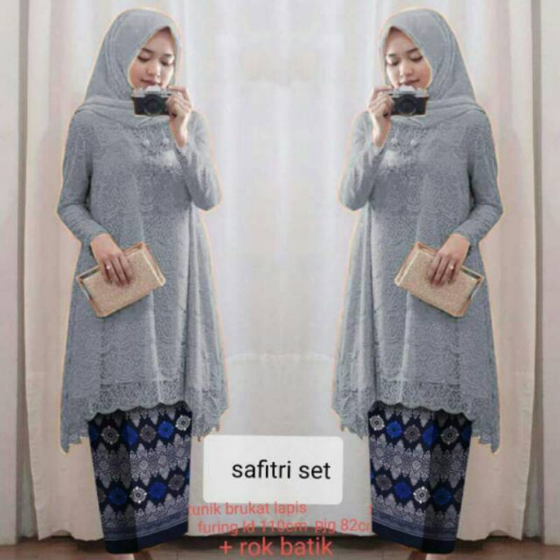 XOS - SET SAFITRI / FASHION MUSLIMA / BISA COD✅