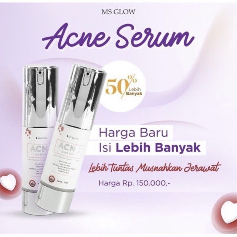 SERUM MS GLOW / SERUM LUMINOUS MS GLOW / SERUM LIFTHING MS GLOW / SERUM ACNE / GOLD SERUM WAJAH