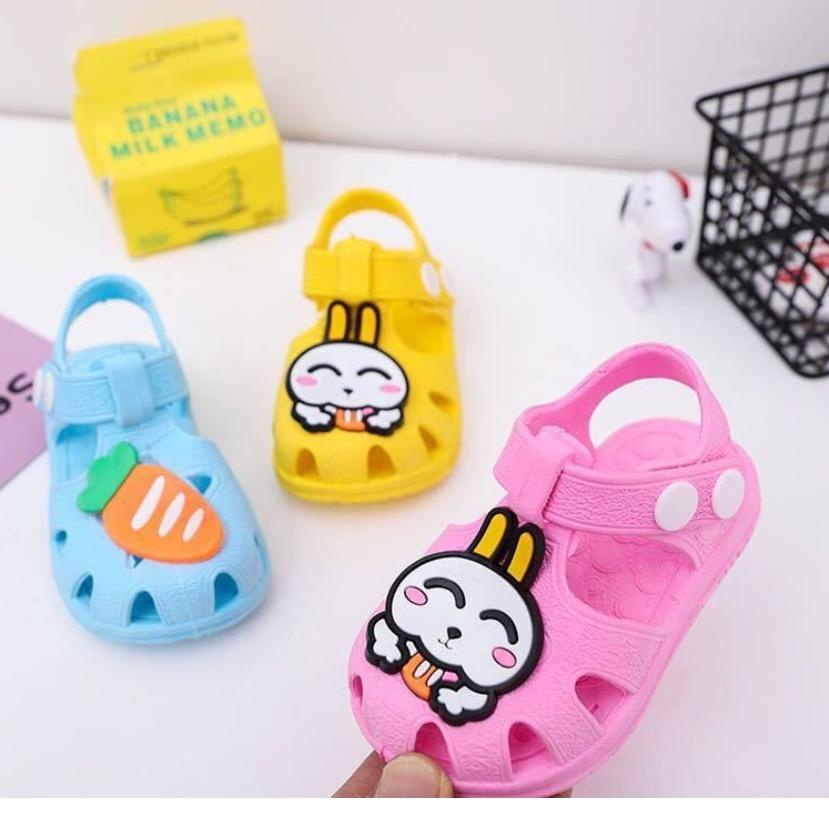 10.10 Sandal bayi anak EVA import motif kelinci grosir