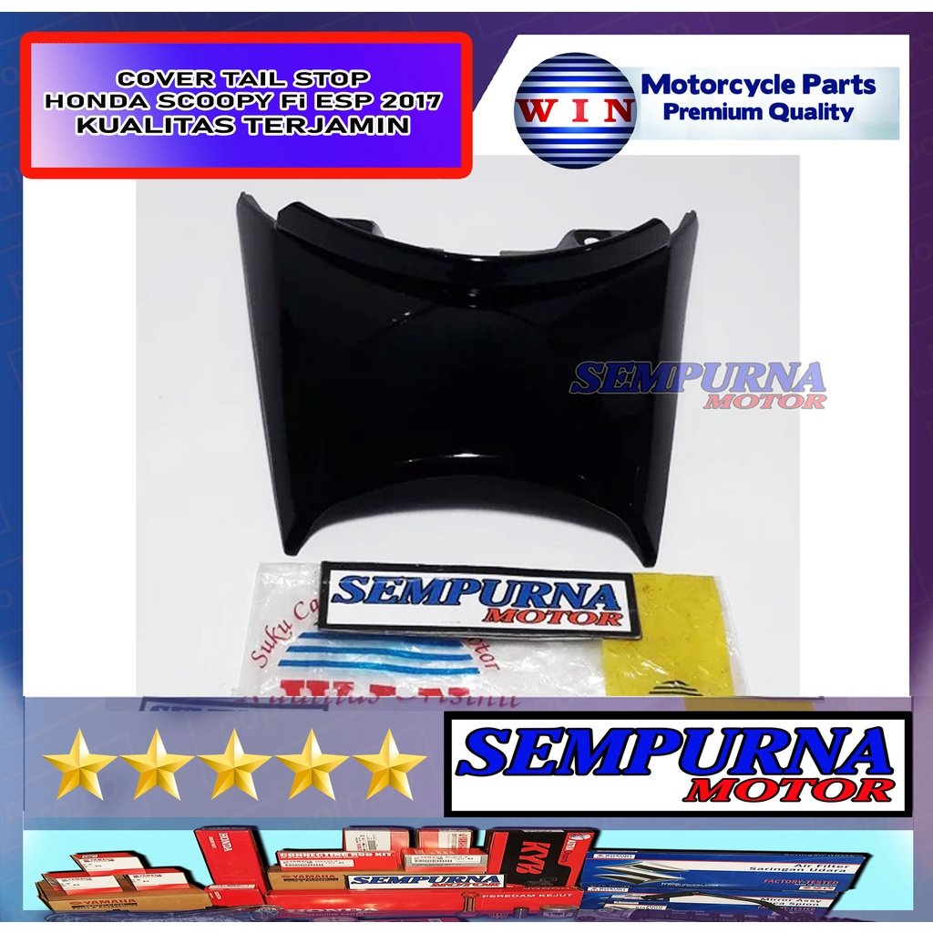 Merek Win Kualitas Original Cover Tail Lampu Stop atau Sambungan Body Belakang Scoopy Fi Esp 2017 20