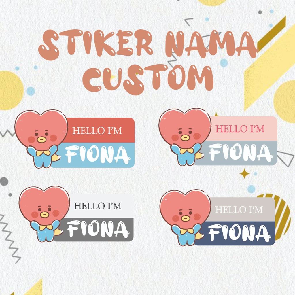 

Stiker Nama anak Custom