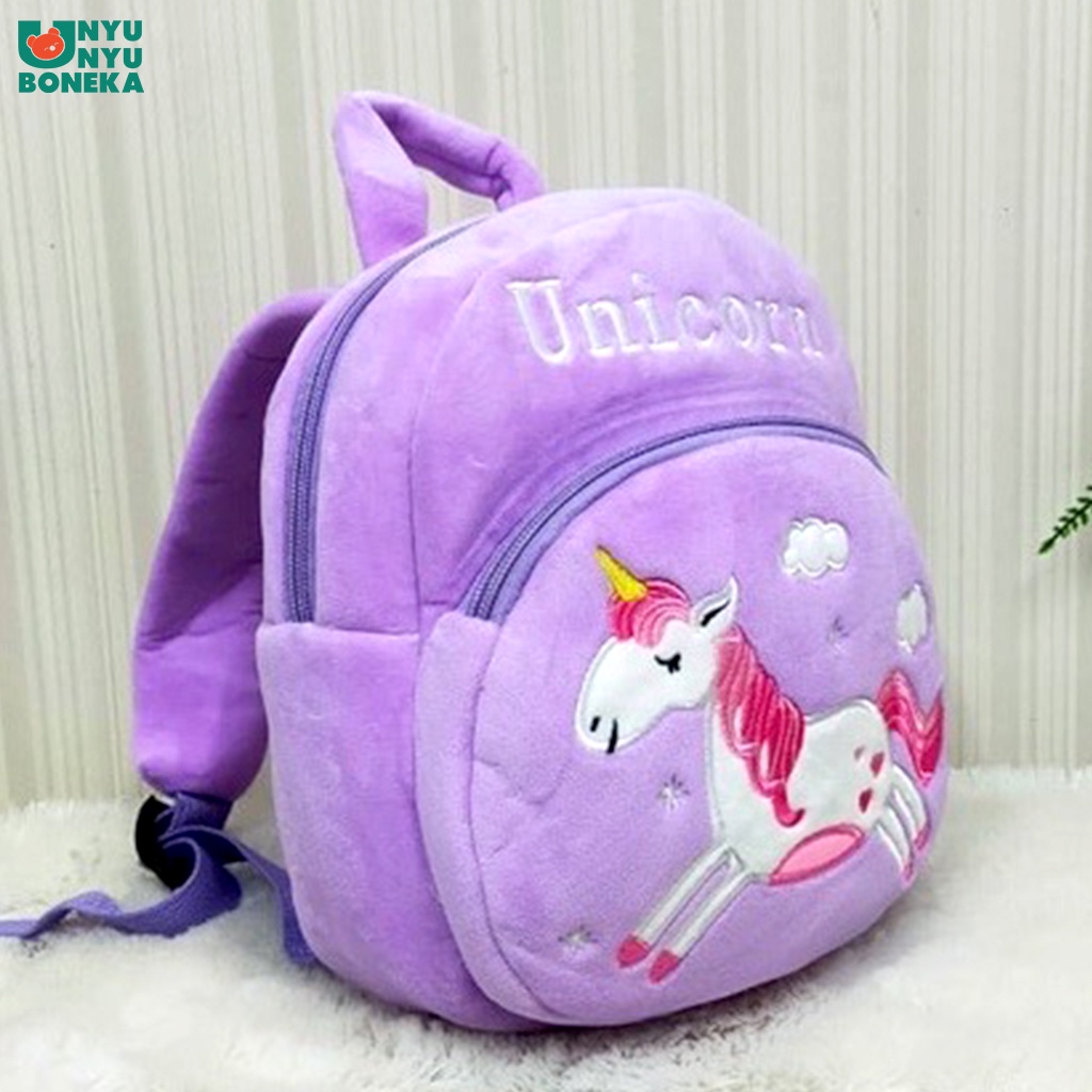 tas anak ransel import unicorn baby kids sekolah kuda pony animal safari