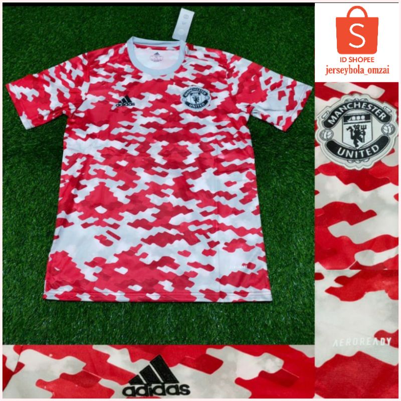 JERSEY TRAINING MERAH PUTIH MU 2021/22