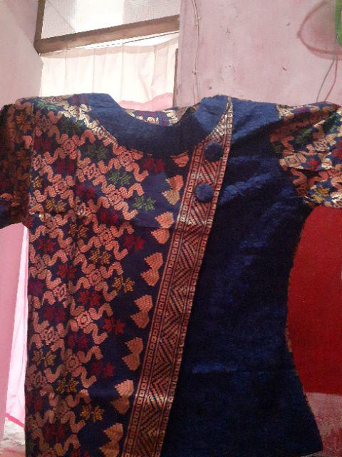 Qnunbatik Batik Family/keluarga Rok N Blus Pendek Takashimaya