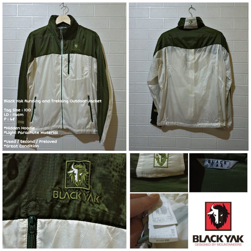 Jual Black Yak Running and Trekking Outdoor Jacket | Shopee Indonesia