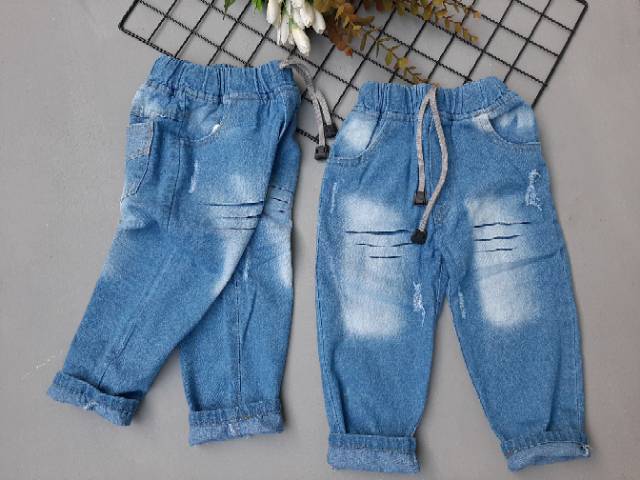 Celana soft jeans anak