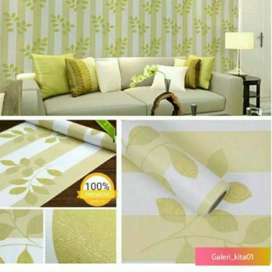 Terbaik TERMURAH WALLPAPER |  WALLPAPER DINDING SALUR HIJAU DAUN..