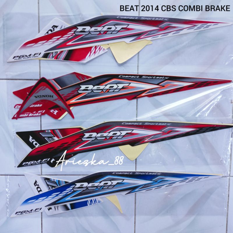 Striping Beat 2014 CBS | stiker bodi motor beat new 14 combi brake