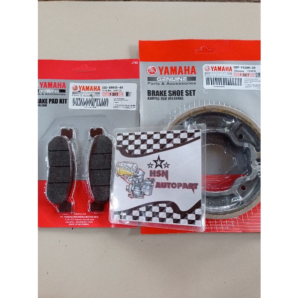 0Kampas rem depan belakang satu set scorpio rx king 5BP-F530K-20 4US-W0045-00