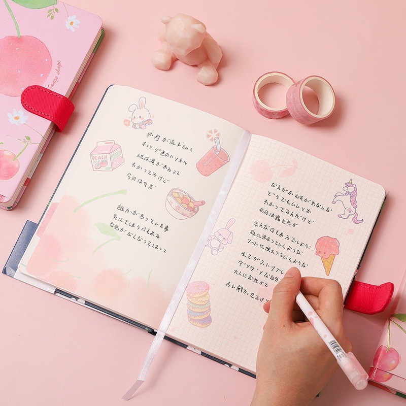 

Terlaris ✨ - Pink Peach and Cherry Notebook / notebook planner / buku agenda3.1.23