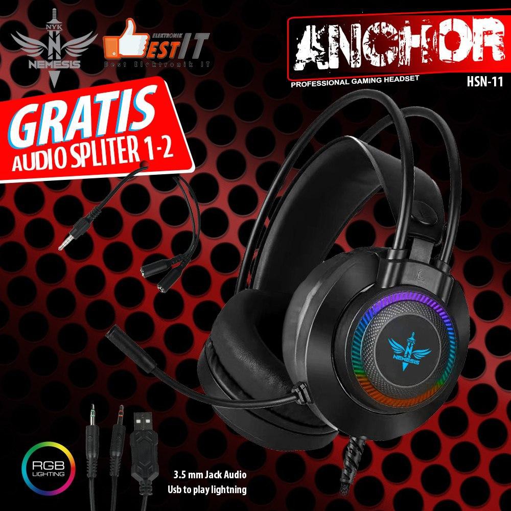 Headset Gaming RGB NYK ANCHOR HS - N11