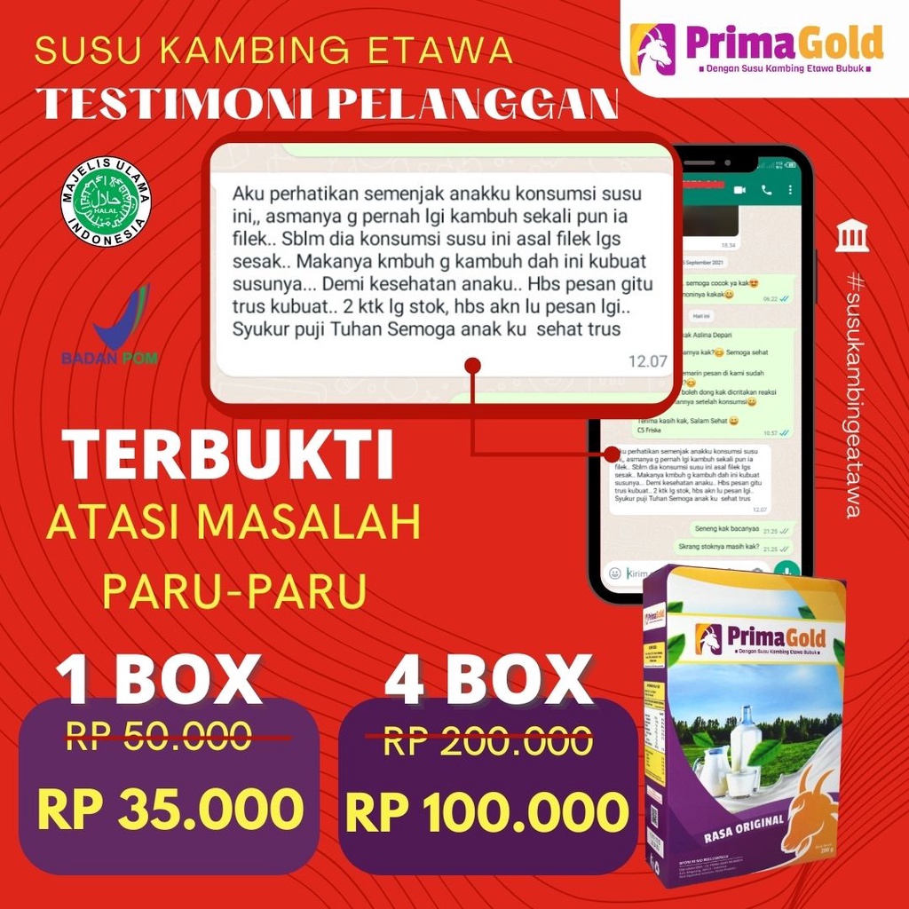 

[PROMO HEMAT] Susu Kambing Etawa - Susu Kambing Solusi Sehat