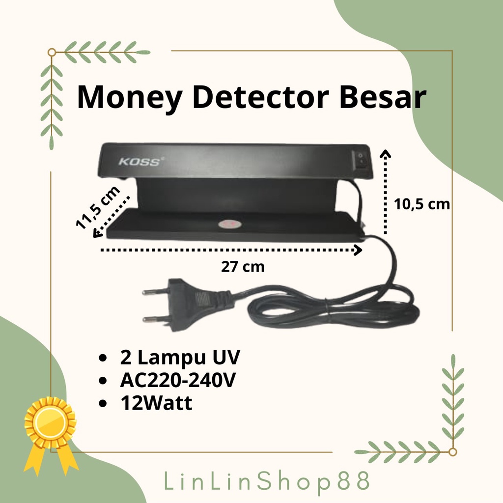 Money Detector Besar / Deteksi uang palsu UV