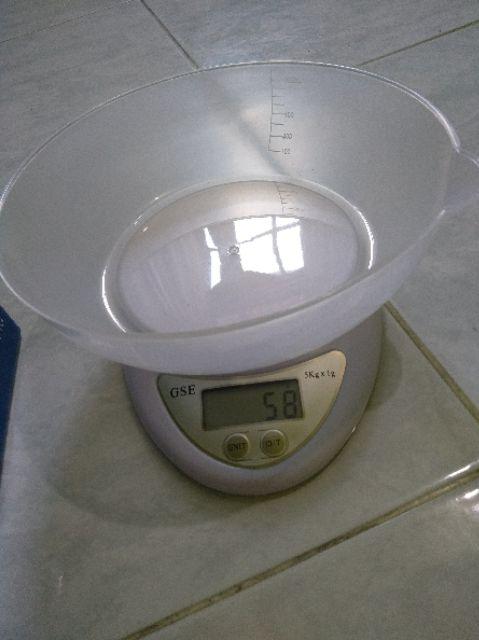 Timbangan Dapur Kue Roti Digital Mangkok Kitchen Scale Gse B 05