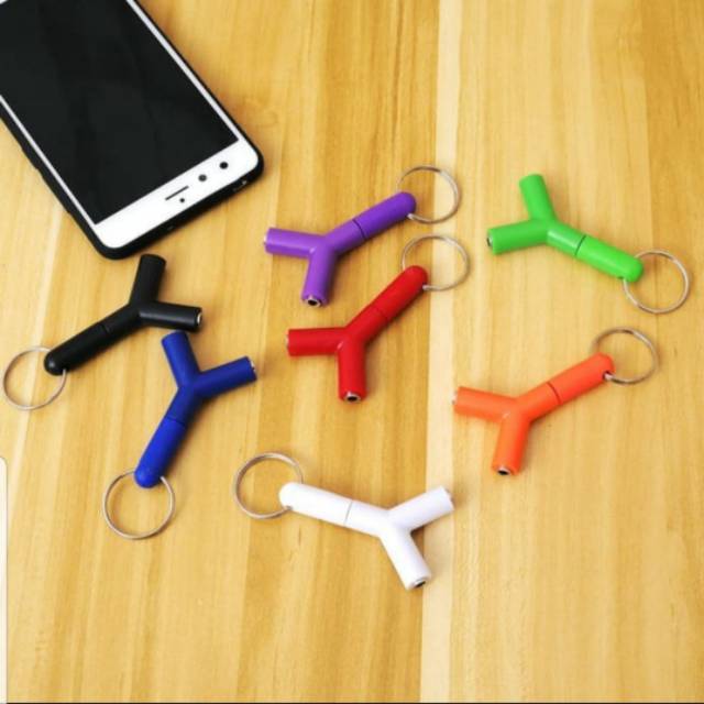 KONEKTOR JACK Y SPLITER U AUX TO AUDIO HEADSET & MIC SPLITER