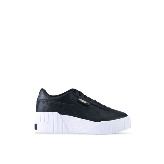 Puma Cali Wedge Black White Sepatu Sneakers Wanita Tinggi Original 100%
