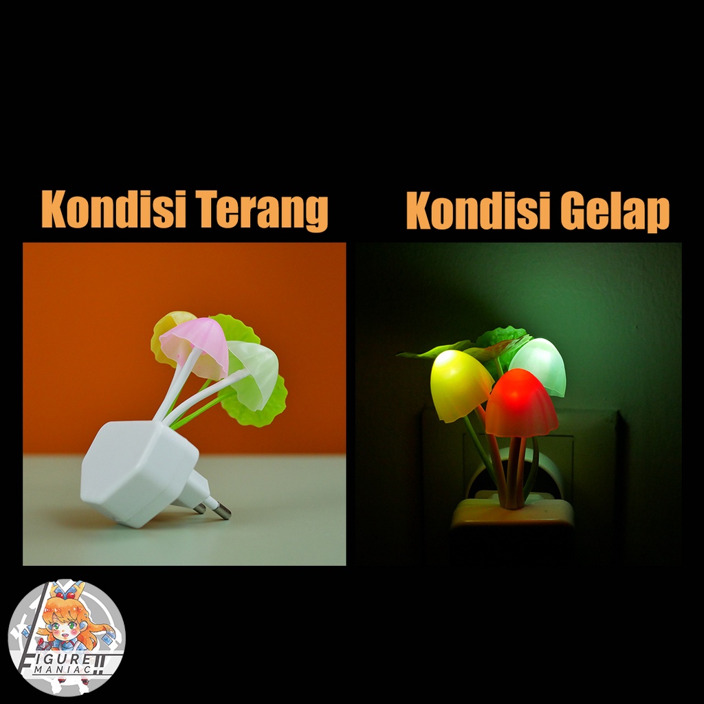 Lampu Tidur LED Model Mushroom Plant Lampu Tanaman Kualitas Premium Harga Murah