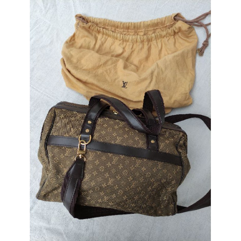 Tas Duffle Louis Vuitton Canvas travel bag original Jepang preloved second bekas