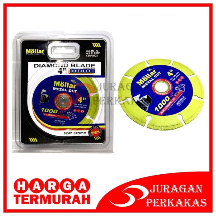 MOLLAR YELLOW MATA GERINDA POTONG BESI KERAMIK GRANIT DIAMOND WHEEL