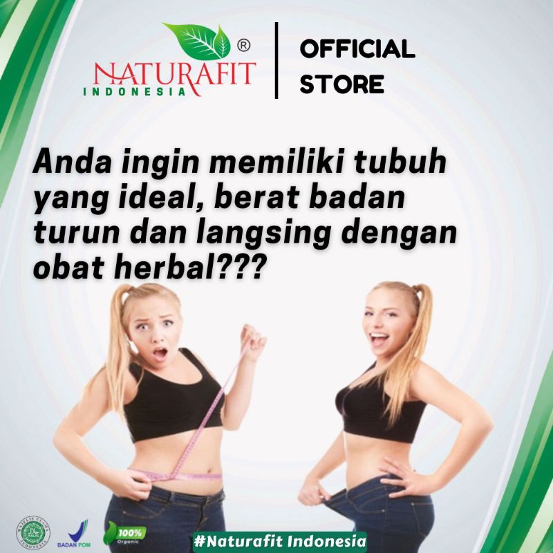 Slim In / Slim Gold Premium Naturafit Obat Herbal Alami Diet, Pelangsing Alami, Penurun Berat Badan Detoks Ampuh Premium Naturafit