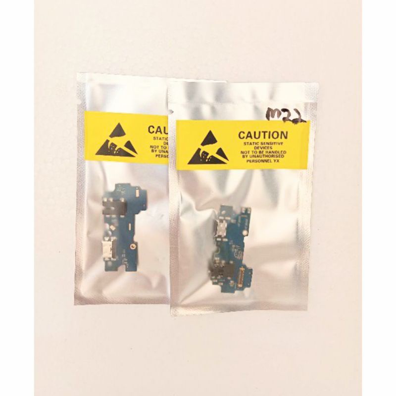 Papan Charger Samsung M22 PCB UI+Mic Connector Charger Board Konektor Cas Flexible Flexibel Carger Original