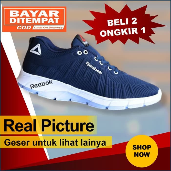 Sepatu RBK Sneakers - Sepatu olahraga Pria Wanita Turbo Sporty