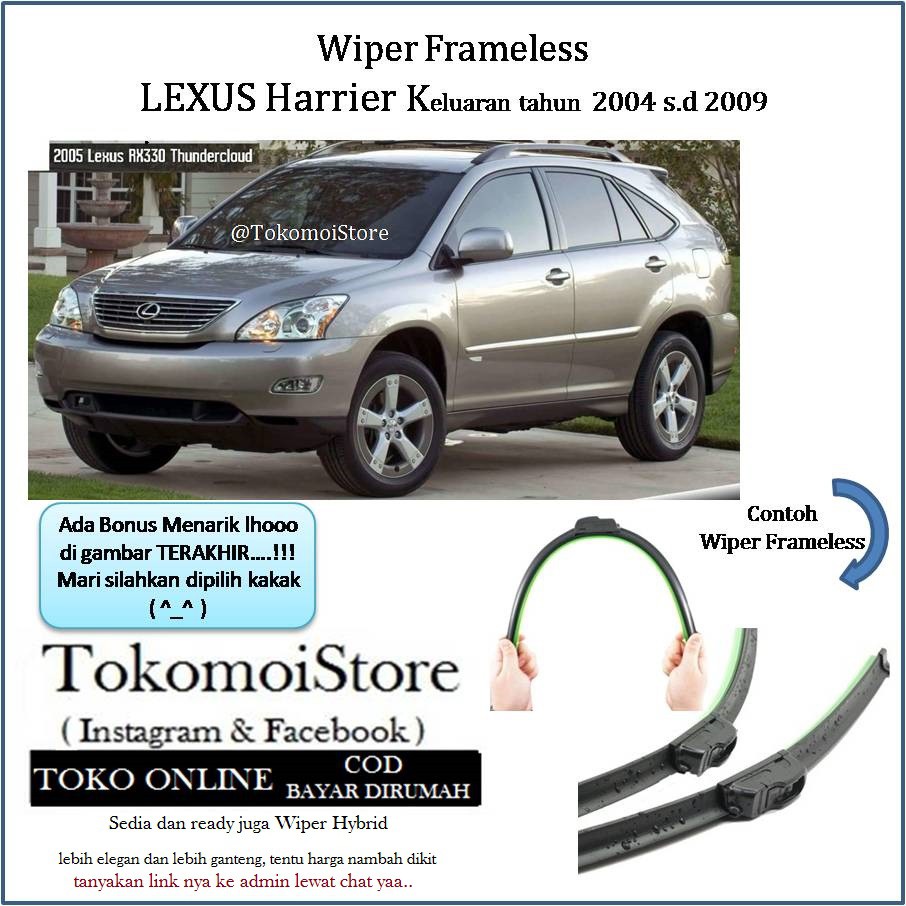 Wiper Tanpa Besi Lexus RX300 Harrier 2008 2009