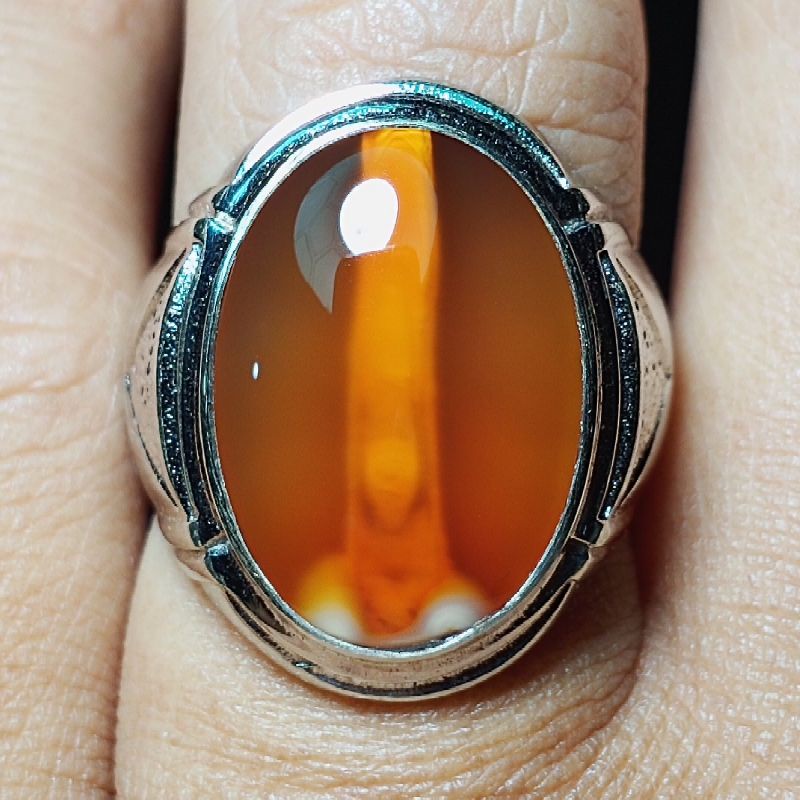 Batu Akik Gambar Dalam - Susup Chalcedony motif wanita. Bukan bacan gulau bacan coklat bacan totol