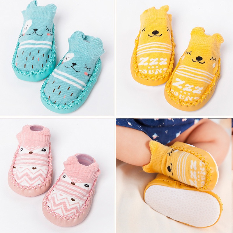 Kaos Kaki Sepatu Bayi Bahan Kaos Kaki Animal Anti Slip / Sepatu Bayi Prewalker / Kaos Kaki Bayi (B91-92-93-94)