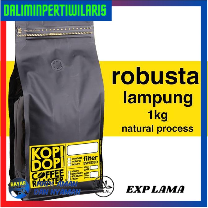 

( BISA COD ) Biji Kopi Bubuk Robusta Lampung 1kg 1 kg kilo NEW [Kode 1|Kode 2|Kode 3|Kode 4|Kode