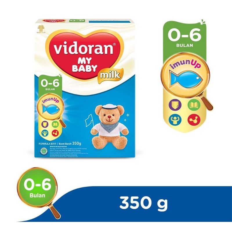 Vidoran My Baby Nutriplex Milk 0-6 bulan 350gr