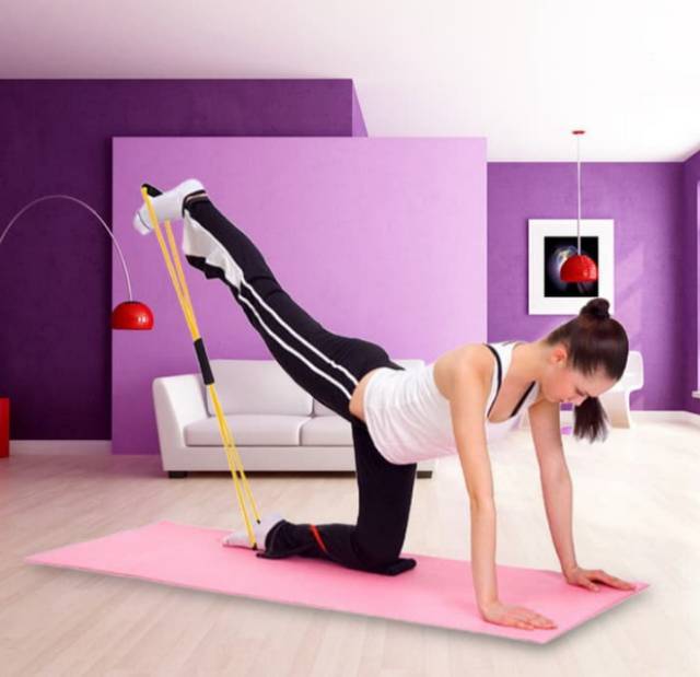 RESISTANCE BAND OLAHRAGA KARET ELASTIS KUAT TALI STRECHING FITNESS GYM YOGA EXERCISE TERLARIS