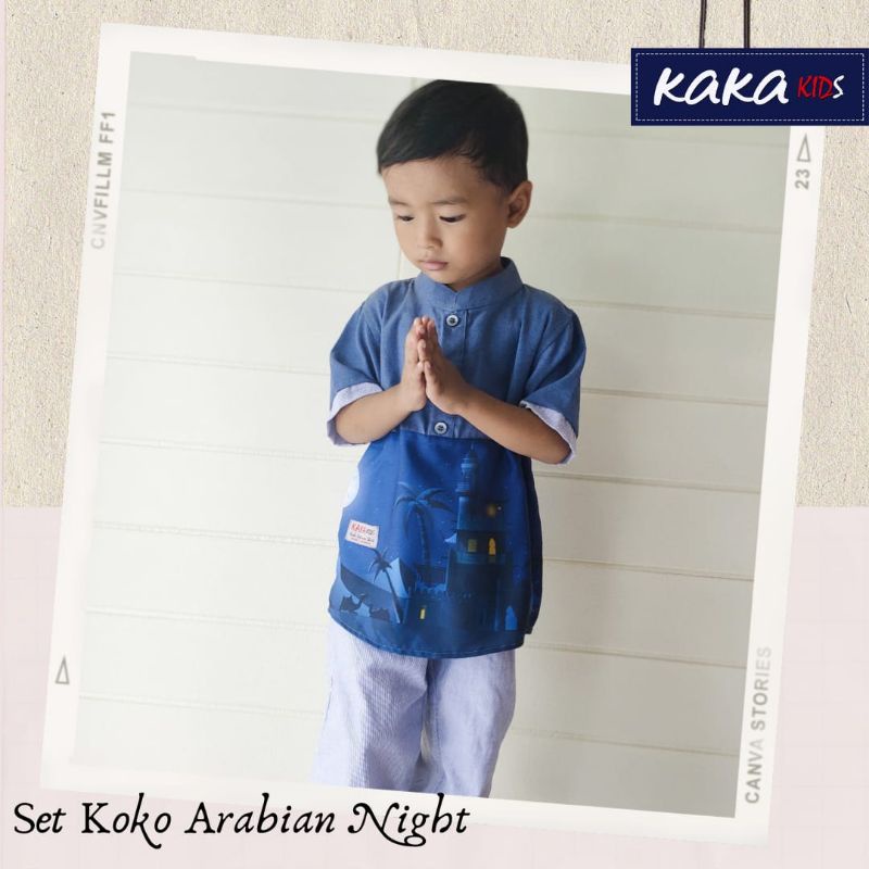 Set Koko anak printing-set Koko premium
