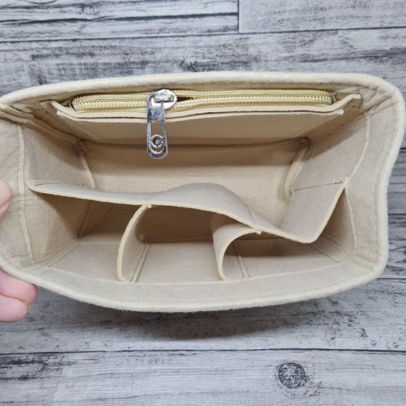 Felt Side zipper Bag organizer for micro belt / insert bag