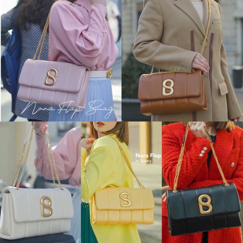 NORA FLAP BAG BUTTONSCARVES