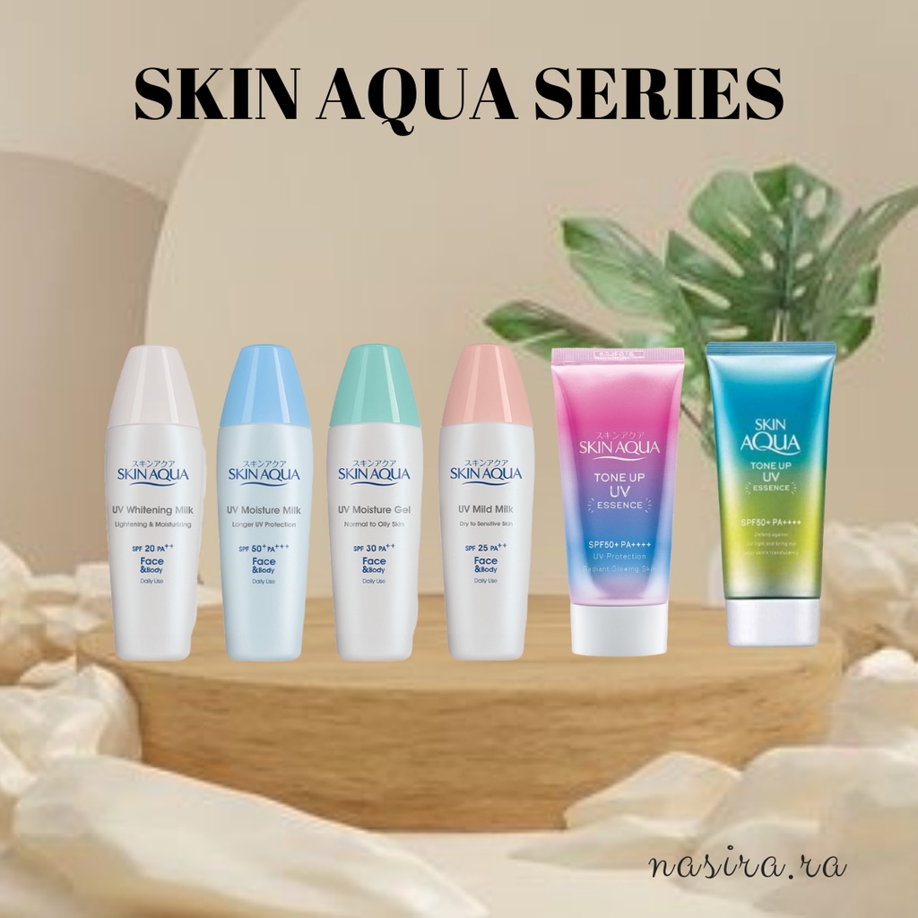 SKIN AQUA UV MOISTURE MILK SPF 50+ PA++ / SKIN AQUA DAY CREAM / SKIN AQUA SUNSCREEN SPF 50++ / SKIN 